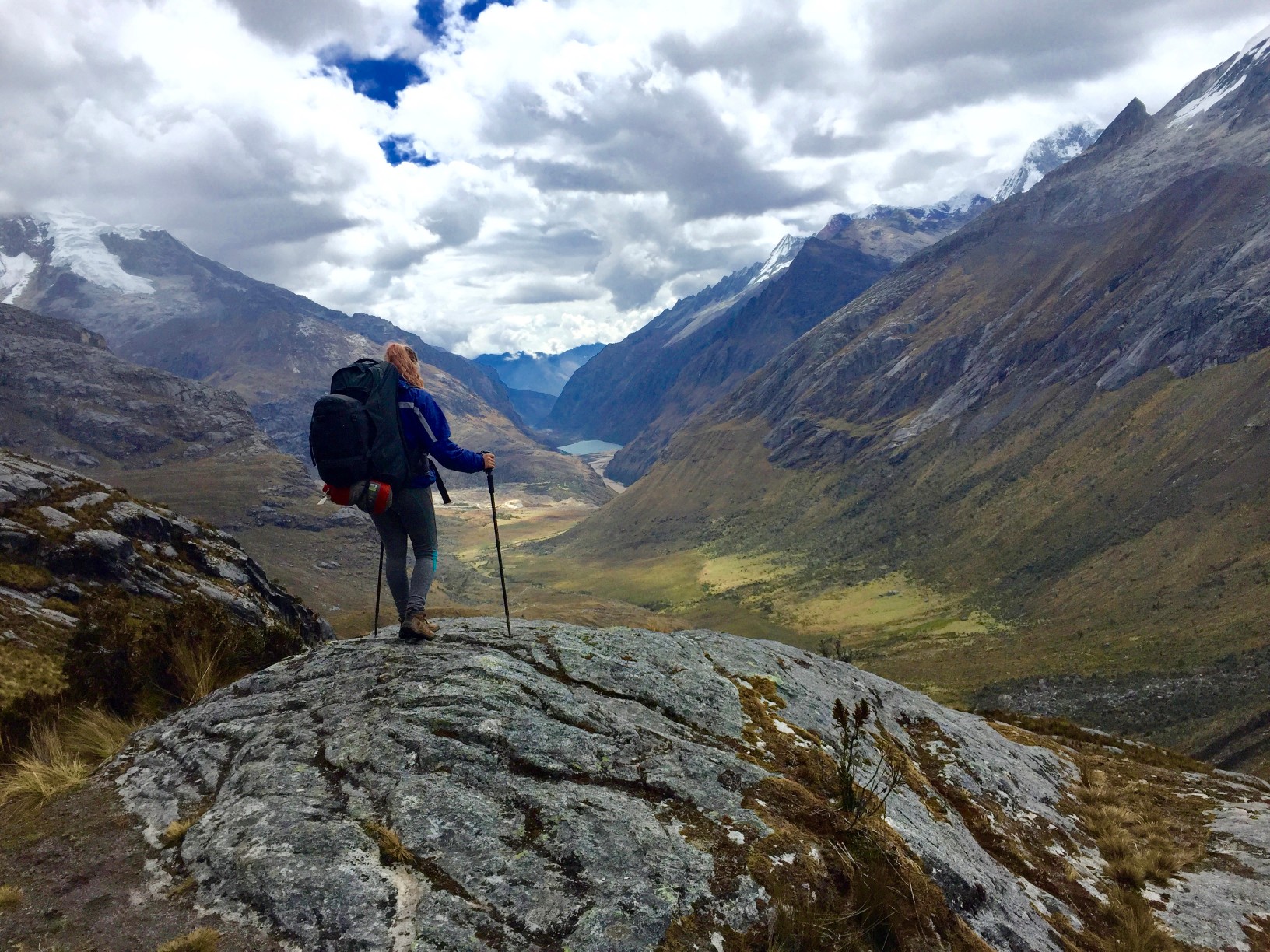 hiking in Peru on the Santa Cruz Trek