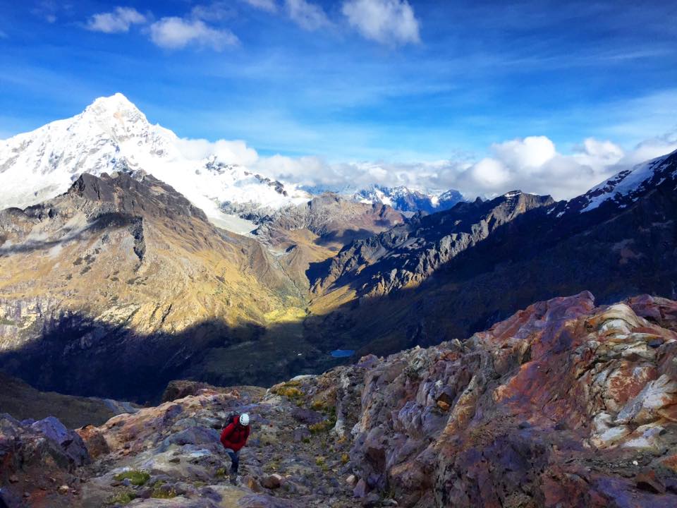 mountain climbing in Peru on Nevado Mateo