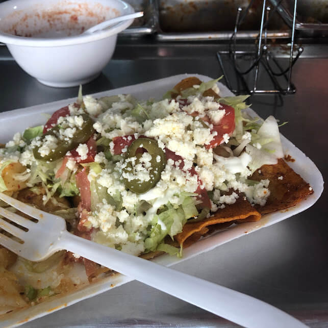 enchiladas at Mercado Hidalgo