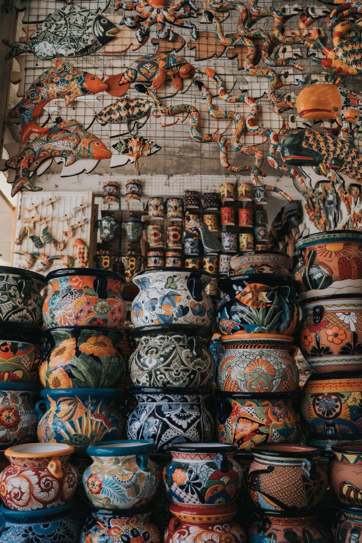 pottery shop in Mexico