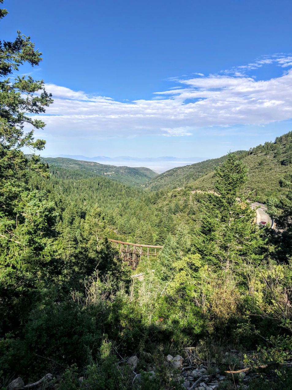 Cloudcroft train trestle in Cloudcroft, New Mexico